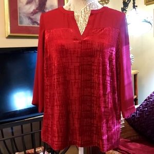 Investments Petites Burgendy Top- PM